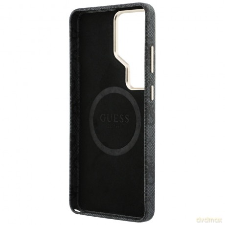 Guess nakładka 4G Rhinestone Round Logo MagSafe do Samsung Galaxy S26 Ultra czarna