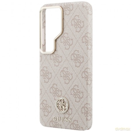 Guess nakładka 4G Rhinestone Round Logo MagSafe do Samsung Galaxy S26 Ultra różowa