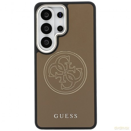 Guess nakładka Perforated Logo MagSafe do Samsung Galaxy S26 Ultra brązowa