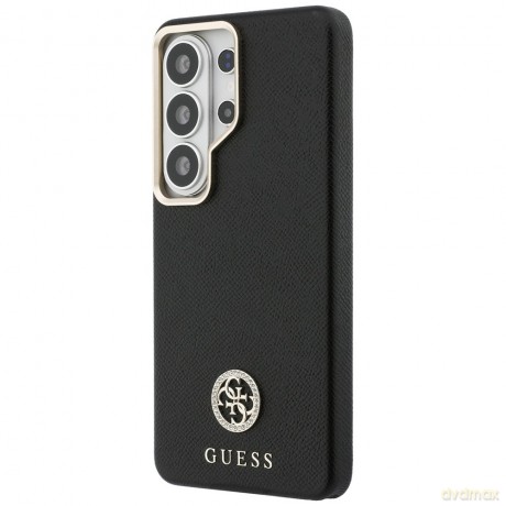 Guess nakładka Rhinestone Round Logo MagSafe do Samsung Galaxy S26 Ultra czarna