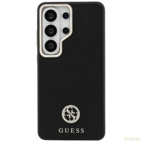 Guess nakładka Rhinestone Round Logo MagSafe do Samsung Galaxy S26 Ultra czarna