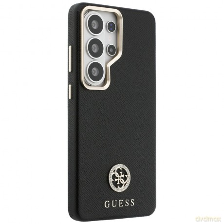 Guess nakładka Rhinestone Round Logo MagSafe do Samsung Galaxy S26 Ultra czarna