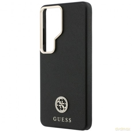 Guess nakładka Rhinestone Round Logo MagSafe do Samsung Galaxy S26 Ultra czarna