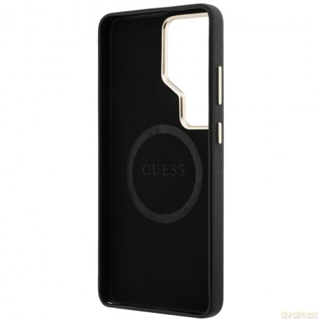 Guess nakładka Rhinestone Round Logo MagSafe do Samsung Galaxy S26 Ultra czarna