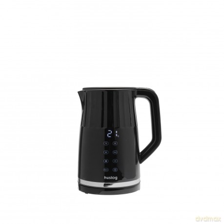 Huslog ryflowany czajnik z panelem dotykowym czarny 1,7L 2200W