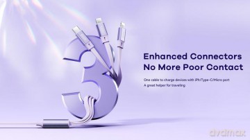 KABEL REMAX LINON SERIES 66W 3w1 USB-C/MICRO/LIGHTNING RC-C029 PURPLE