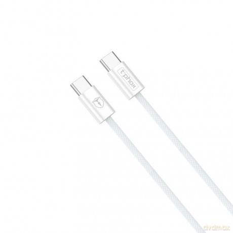 Kabel T-Phox Cc15 Series Usb-C/Usb-C 60w 3a 2m White