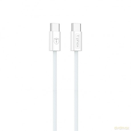 Kabel T-Phox Cc15 Series Usb-C/Usb-C 60w 3a White