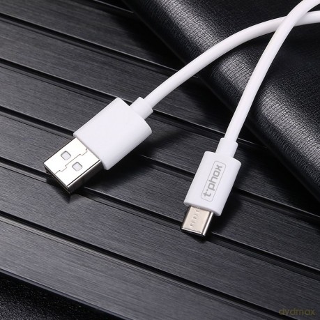 Kabel T-Phox Exceed Usb-C White 1m