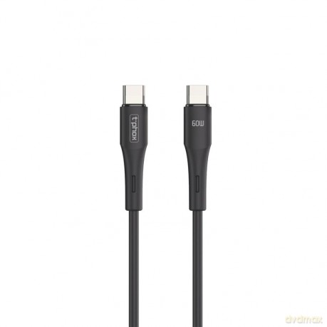 Kabel T-Phox Gentle Usb-C/Usb-C 60w 1m Black
