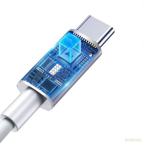 Kabel T-Phox Glary Lite Series 3a 1m Usb-C/Usb-C White