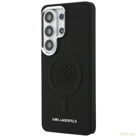 Karl Lagerfeld nakładka Embossed Ring Initials MagSafe do Samsung Galaxy S26 Ultra czarna