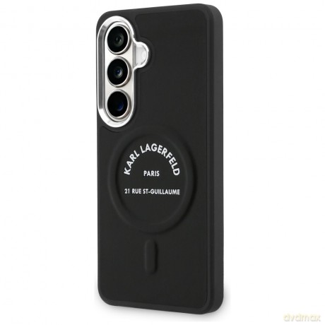 Karl Lagerfeld nakładka Embossed Ring RSG Logo MagSafe do Samsung Galaxy S26 czarna