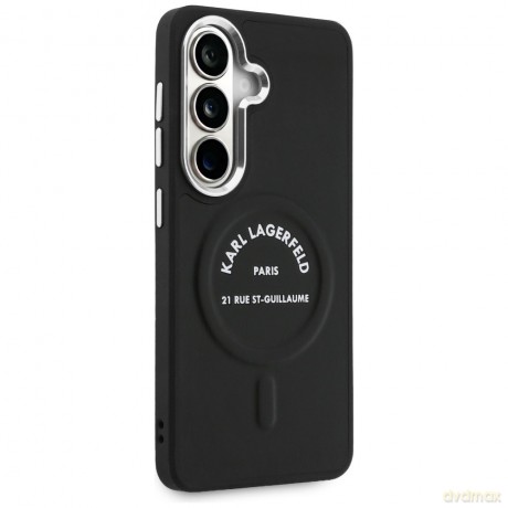 Karl Lagerfeld nakładka Embossed Ring RSG Logo MagSafe do Samsung Galaxy S26 czarna