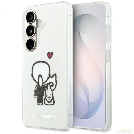 Karl Lagerfeld nakładka IML Karl&Choupette MagSafe do Samsung Galaxy S26 przezroczysta
