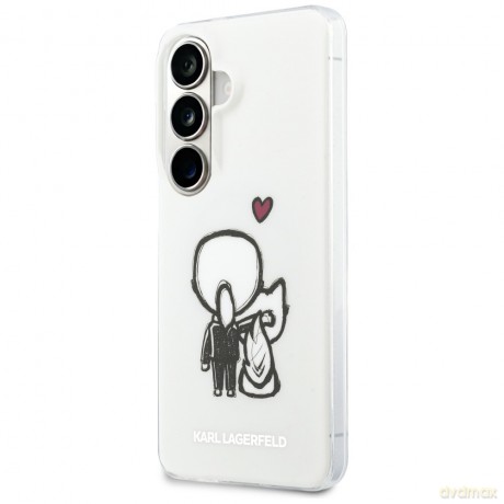 Karl Lagerfeld nakładka IML Karl&Choupette MagSafe do Samsung Galaxy S26 przezroczysta