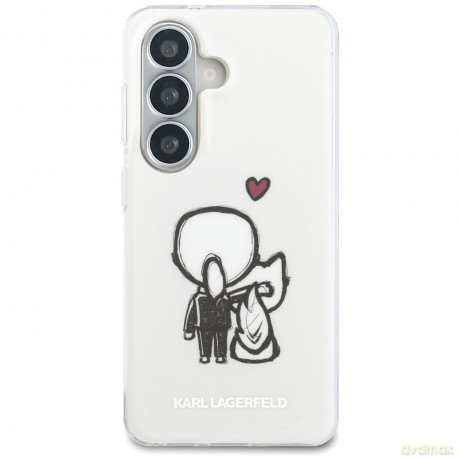 Karl Lagerfeld nakładka IML Karl&Choupette MagSafe do Samsung Galaxy S26 przezroczysta