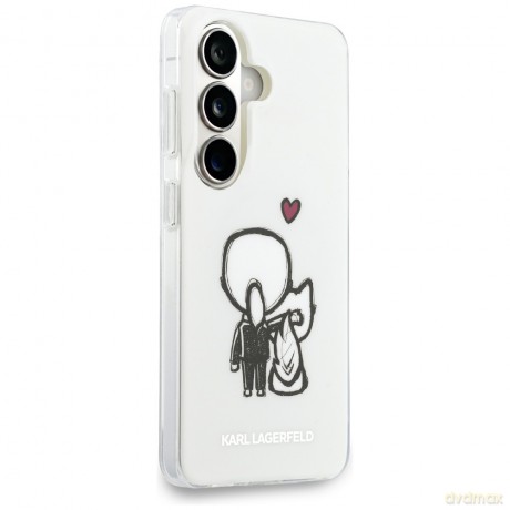 Karl Lagerfeld nakładka IML Karl&Choupette MagSafe do Samsung Galaxy S26 przezroczysta