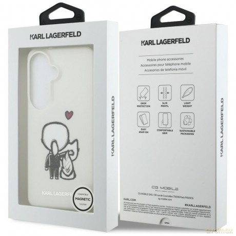 Karl Lagerfeld nakładka IML Karl&Choupette MagSafe do Samsung Galaxy S26 przezroczysta