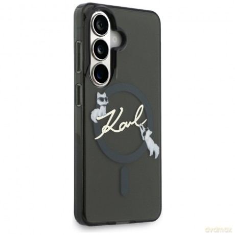 Karl Lagerfeld nakładka IML KC Script MagSafe do Samsung Galaxy S26 Plus czarna