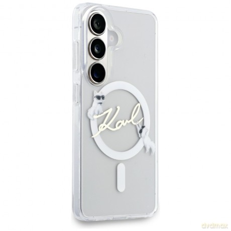 Karl Lagerfeld nakładka IML KC Script MagSafe do Samsung Galaxy S26 Plus przezroczysta