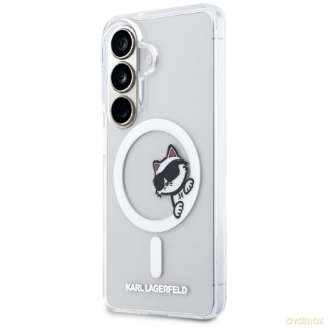 Karl Lagerfeld nakładka IML Peekaboo Choupette MagSafe do Samsung Galaxy S26 Plus przezroczysta