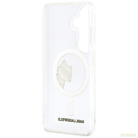 Karl Lagerfeld nakładka IML Peekaboo Choupette MagSafe do Samsung Galaxy S26 przezroczysta