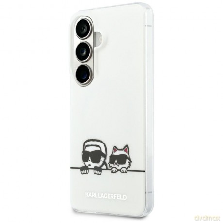 Karl Lagerfeld nakładka IML Peekaboo Karl&Choupette MagSafe do Samsung Galaxy S26 przezroczysta