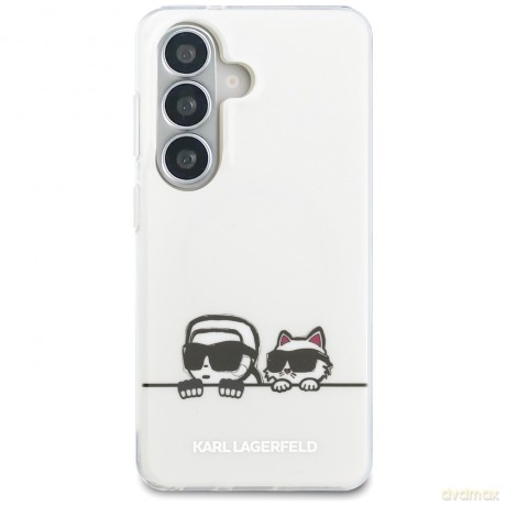 Karl Lagerfeld nakładka IML Peekaboo Karl&Choupette MagSafe do Samsung Galaxy S26 przezroczysta