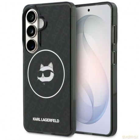 Karl Lagerfeld nakładka IML Repeated Choupette MagSafe do Samsung Galaxy S26 czarna
