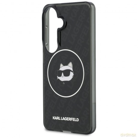 Karl Lagerfeld nakładka IML Repeated Choupette MagSafe do Samsung Galaxy S26 czarna
