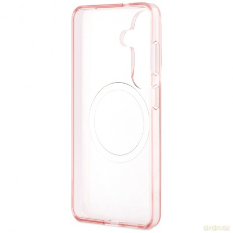Karl Lagerfeld nakładka IML Repeated Choupette MagSafe do Samsung Galaxy S26 różowa