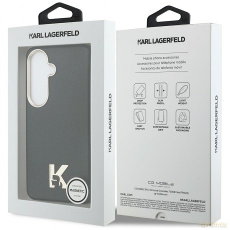 Karl Lagerfeld nakładka K Metal Logo MagSafe do Samsung Galaxy S26 czarna