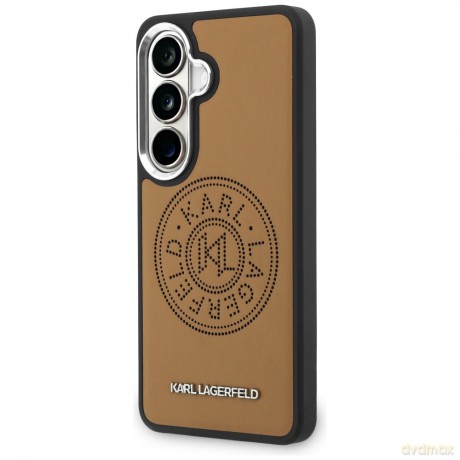Karl Lagerfeld nakładka Perforated KL MagSafe do Samsung Galaxy S26 brązowa