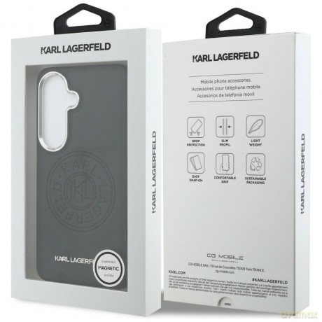 Karl Lagerfeld nakładka Perforated KL MagSafe do Samsung Galaxy S26 czarna