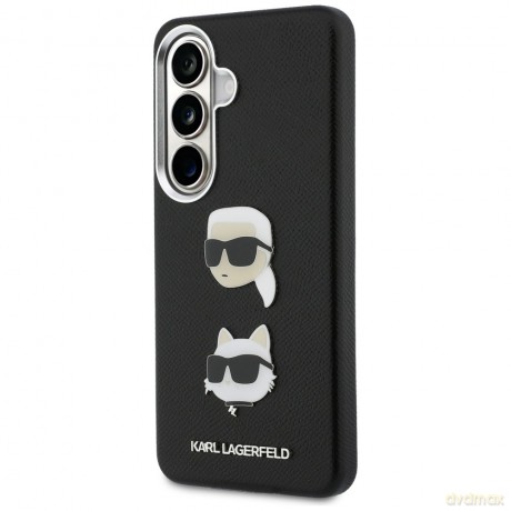 Karl Lagerfeld nakładka Saffiano Double Heads Metal do Samsung Galaxy S26 Plus czarna