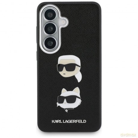 Karl Lagerfeld nakładka Saffiano Double Heads Metal do Samsung Galaxy S26 Plus czarna