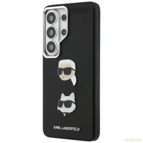 Karl Lagerfeld nakładka Saffiano Double Heads Metal do Samsung Galaxy S26 Ultra czarna