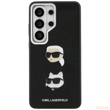 Karl Lagerfeld nakładka Saffiano Double Heads Metal do Samsung Galaxy S26 Ultra czarna