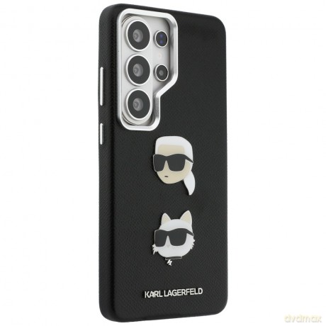 Karl Lagerfeld nakładka Saffiano Double Heads Metal do Samsung Galaxy S26 Ultra czarna