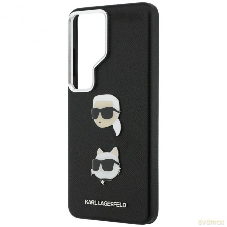 Karl Lagerfeld nakładka Saffiano Double Heads Metal do Samsung Galaxy S26 Ultra czarna