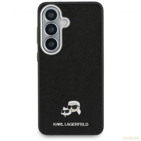 Karl Lagerfeld nakładka Saffiano KC Metal Logo MagSafe do Samsung Galaxy S26 czarna
