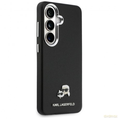 Karl Lagerfeld nakładka Saffiano KC Metal Logo MagSafe do Samsung Galaxy S26 Plus czarna