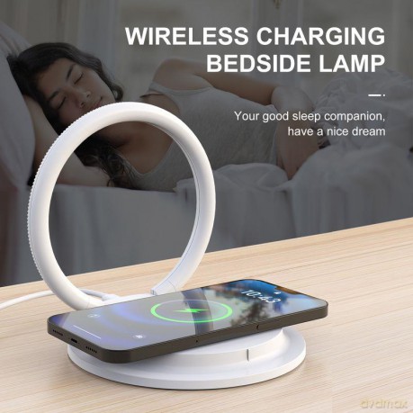 Lampka Nocna T-Phox Z Ładowarką Sl-603 15w White