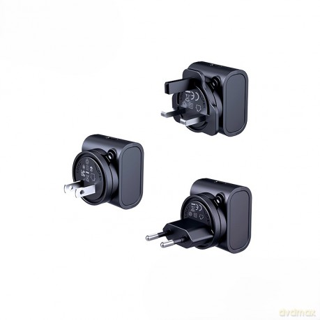 Ładowarka PODRÓŻNA REMAX CHARGER SET 30W RP-U192 EU/UK/US BLACK