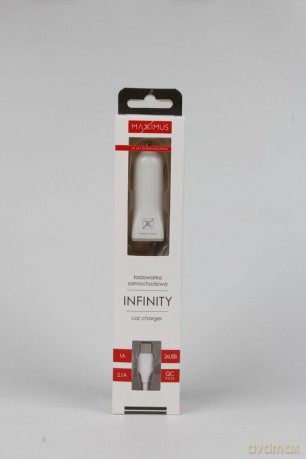 Ładowarka samochodowa Maxximus Infinity 2.1A Type-C, 2xUSB