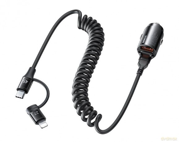 Ładowarka Samochodowa REMAX RUICHY SERIES 45W RCC356 + KABEL LIGHTING/USB-C BLACK