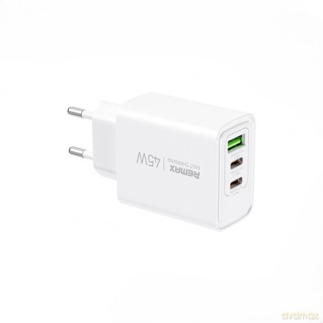 Ładowarka sieciowa KIDDY SERIES 45W RP-U139 2xUSB-C/1xUSB WHITE