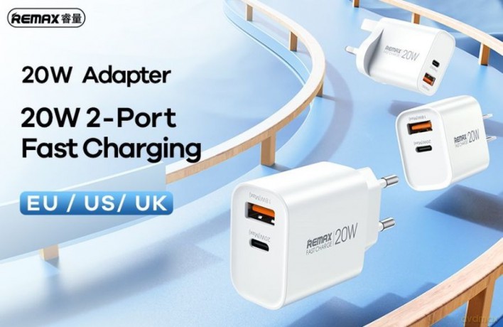Ładowarka sieciowa REMAX KIDDY SERIES 20W RP-U120 USB/USB-C WHITE