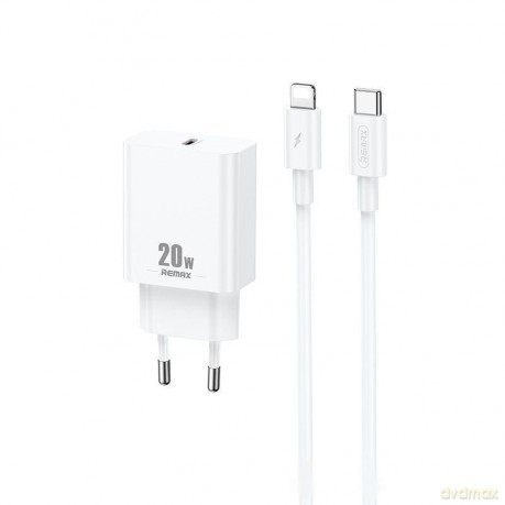 Ładowarka sieciowa REMAX PRIME II SERIES 20W RP-U5 + KABEL USB-C/LIGHTNING 1M